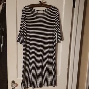 New York and Company stripped knit dress